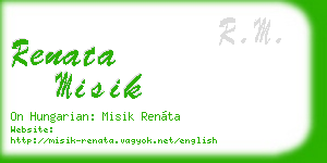 renata misik business card